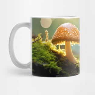 Mushroom Forest Nature Serene Tranquil Mug